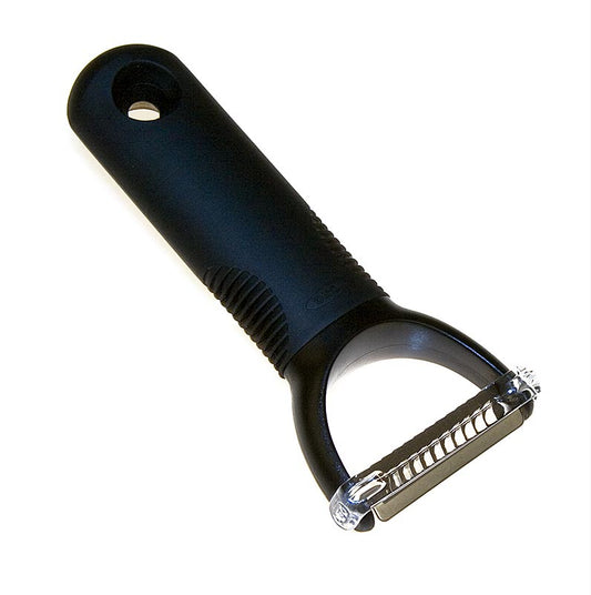 OXO - Éplucheur/coupeur Julienne, avec manche large, 1 pc - Produit ménager innovant d'OXO au design universel qui facilite la vie quotidienne et que l'on retrouve dans plus de 1000 produits au niveau international