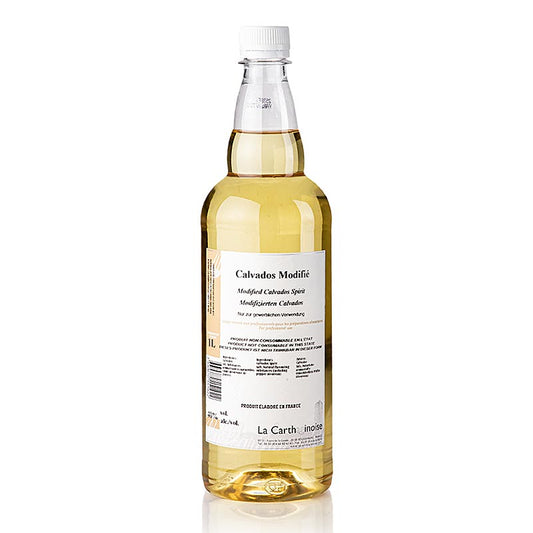 Kalvados - modifié avec sel & poivre, 40% vol, La Carthaginoise, 1 l - Une eau-de-vie de pomme de haute qualité avec une combinaison unique de goût de sel et de poivre