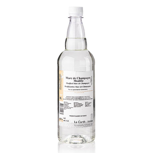 Bouteille de Marc de Champagne La Carthaginoise avec sel & poivre, 40% vol, 1 l, affiné avec des épices fines