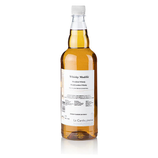 Bouteille de whisky écossais modifié, enrichi de sel et de poivre, de la marque La Carthaginoise, 40% vol, contenance 1 l