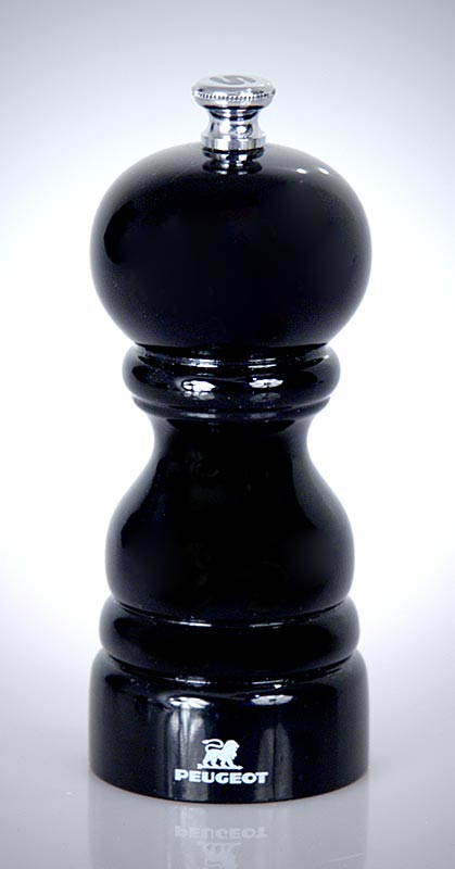 Peugeot Moulin à sel PARIS, 12cm de haut, hêtre noir, 1 pc