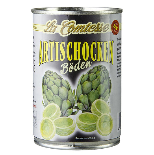 Fonds d'artichauts, 8-12 fonds, ø ca 5cm, 400 g - Fonds d'artichauts prêts à garnir de farce ou de mousse savoureuse