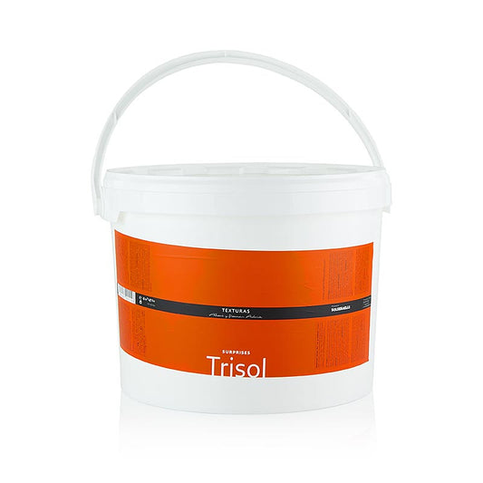 French :
Trisol, fibre de blé soluble, Texturas Surprises Ferran Adrià, 4 kg - Emballage produit pour la fibre de blé soluble innovante de Ferran Adrià