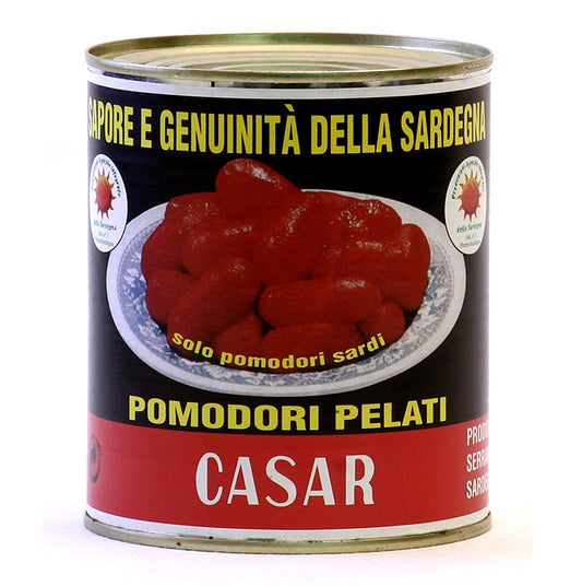 Tomates pelées entières, Sardaigne, 800 g - Goût intense de tomate, arôme fruité, base parfaite pour les plats méditerranéens