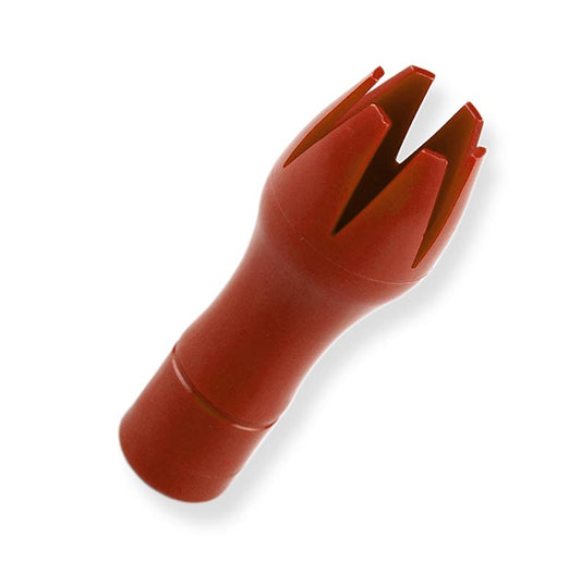 Douille de décoration rouge en forme de tulipe en plastique pour Gourmet Whip Douille de décoration à visser Idéale pour décorer les desserts, les gâteaux et les snacks Convient aux cuisiniers amateurs et professionnels, facile à nettoyer