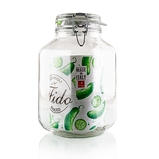 Verre à pied métallique - Bocal 3 l, carré, 1 pc