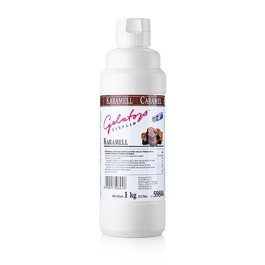  Un litre de glace Caramel Flip Dreidoppel -No598, idéal pour garnir les glaces et les desserts et pour préparer de délicieux milkshakes