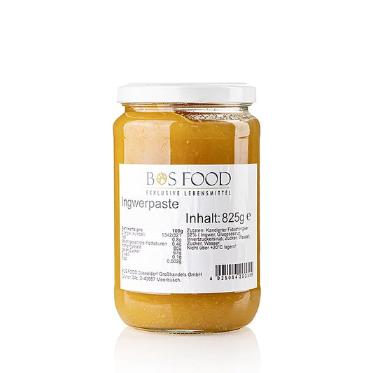 Pâte de gingembre, sucrée, 825 g - Fabriquée à partir de gingembre confit des îles Fidji sans conservateurs Idéal pour parfumer les plats, les sauces et les salades