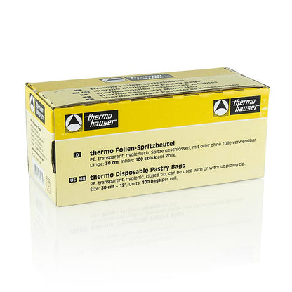 Poche à douille, jetable, env. 30cm de long, env. 16cm d'ouverture, 75µ, 100 pièces