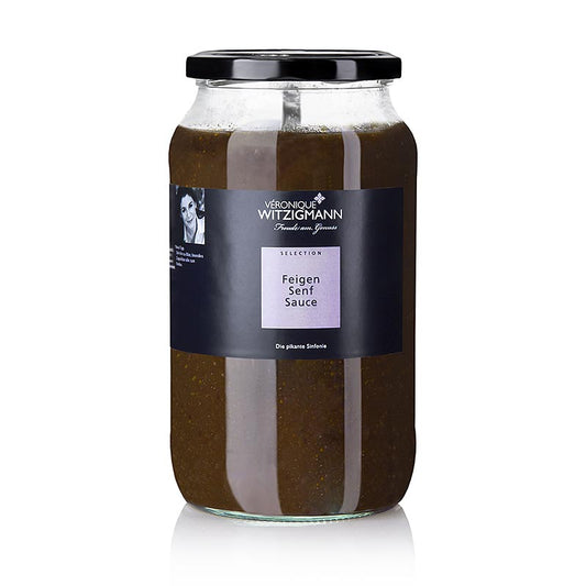 Sauce figue-moutarde : parfaite pour le fromage, en particulier le fromage de chèvre ou la fondue Cuisinée à la main par Véronique Witzigmann avec des herbes et des épices sélectionnées pour un plaisir unique