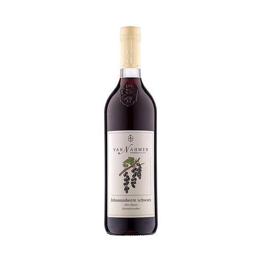Bouteille de 750 ml de nectar de cassis de van Nahmen avec 35% de jus direct