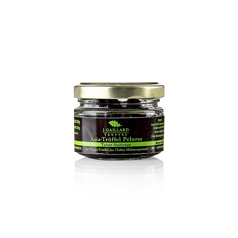 Asia Truffes Pelures, Coquilles/disques de truffes, dans un jus de truffes d'hiver, Gaillard, 30 g