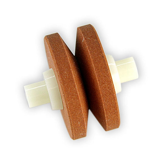 Rouleau de pierre de rechange en céramique 556 pour l'aiguiseur de couteaux Mino Sharp 550/BR, brun, medium