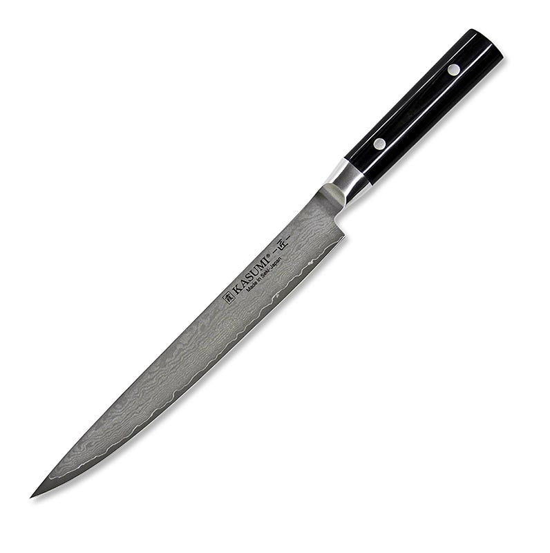 Kasumi MP-09 Masterpiece Couteau à viande damassé, 24cm, 1 pc - couteau de cuisine japonais de haute qualité en acier VG10, dureté 59-60 HRC, longue durée de coupe
