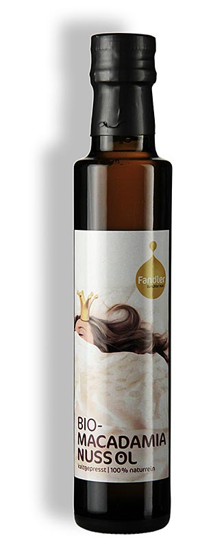 Huile de noix de macadamia, pressée à froid, Fandler, BIO, 250 ml
