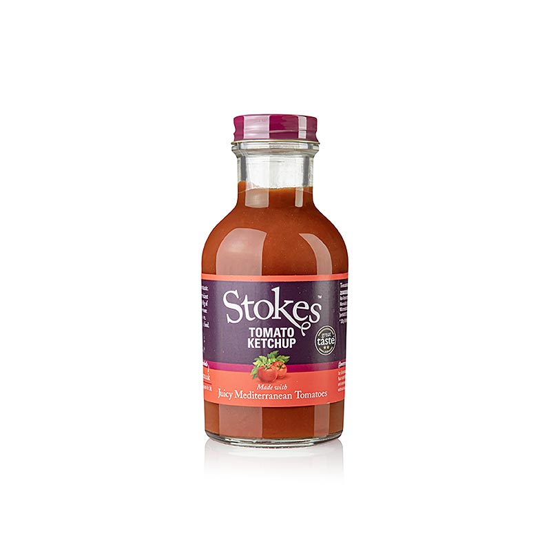 Stokes Real Tomato Ketchup, 257 ml - Ketchup de qualité supérieure au goût 100% tomate et aux épices équilibrées, plusieurs fois primé aux Great Taste Awards
