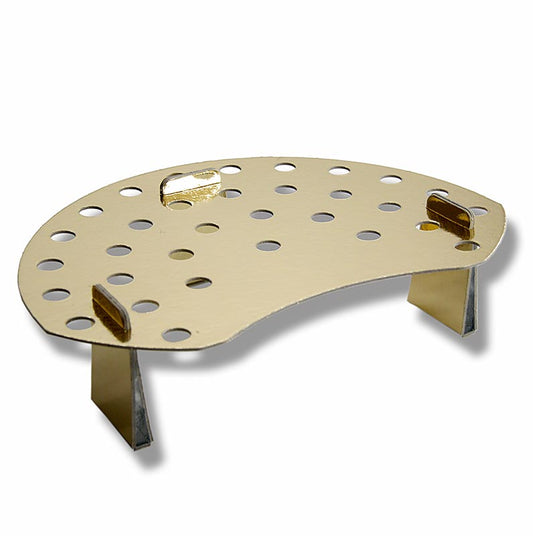 Présentoir de table pour 32 mini-croissants en carton dur et feuille d'or, pour une présentation attrayante à table ou au buffet