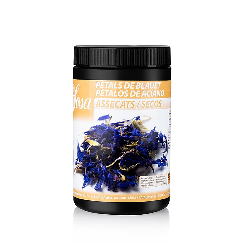 Fleurs de bleuet séchées de Sosa, bleues et non confites, emballage de 40 g