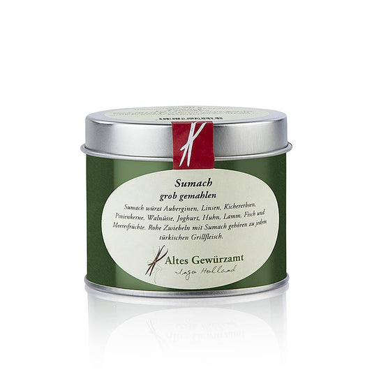 Sumac moulu de l'Ancienne Epicerie, paquet de 80 g, pour une note fraîche et citronnée dans la viande, le houmous et les salades