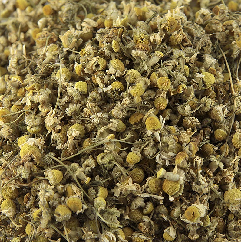 Fleurs de camomille séchées, 100 g, connues comme herbe médicinale pour les tisanes et les applications Fleurs comestibles, peuvent être utilisées fraîches ou séchées dans la cuisine Conviennent pour la décoration