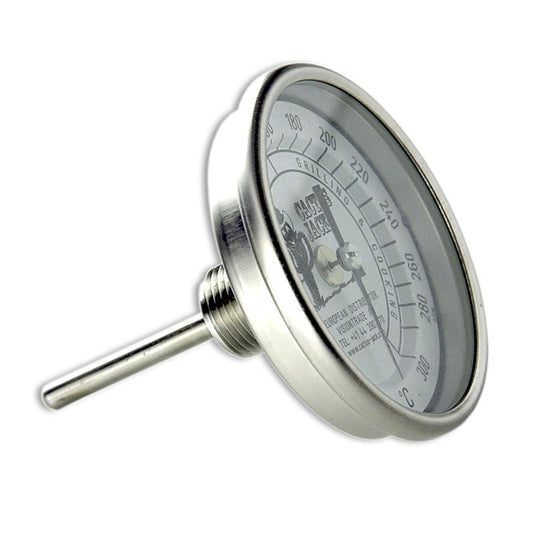 Thermomètre en acier inoxydable pour tous les modèles de fumoirs, avec filetage, thermomètre bimétallique mesure de 10 à 260°C graduation Smoking, BBQ et grilling