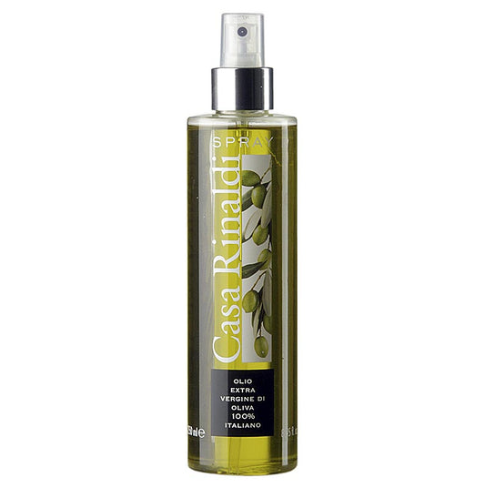 Vaporisateur pratique pour un dosage fin d'huile d'olive extra vierge 100% italienne, idéal pour les salades et les grillades, 250 ml