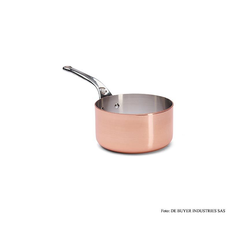 deBUYER "Prima Matera" Casserole à induction, cuivre-acier inoxydable, ø 18cm (6206.18), 1 pce