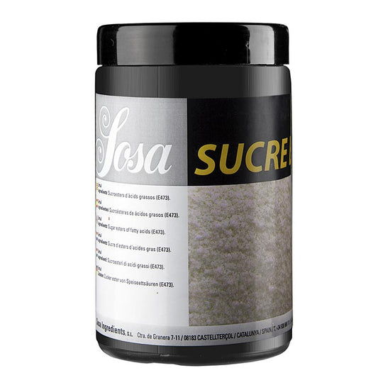 Emulsifiant à base de saccharose et d'ester de sucre, E 473, 500 g, soluble dans l'eau et propriétés aératrices
