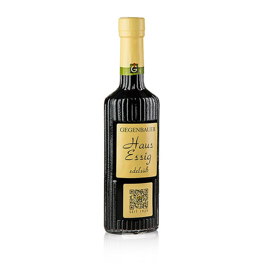 Vinaigre maison, doux, rouge, 5% d'acidité, 250 ml - vinaigre artisanal de Vienne, fabriqué avec des méthodes anciennes et des bactéries spéciales, idéal pour mariner, assaisonner et pour les vinaigrettes