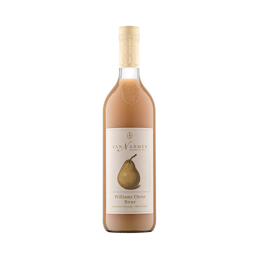 100% pur jus de poires Williams Christ tardivement mûries et entièrement aromatiques, 750 ml