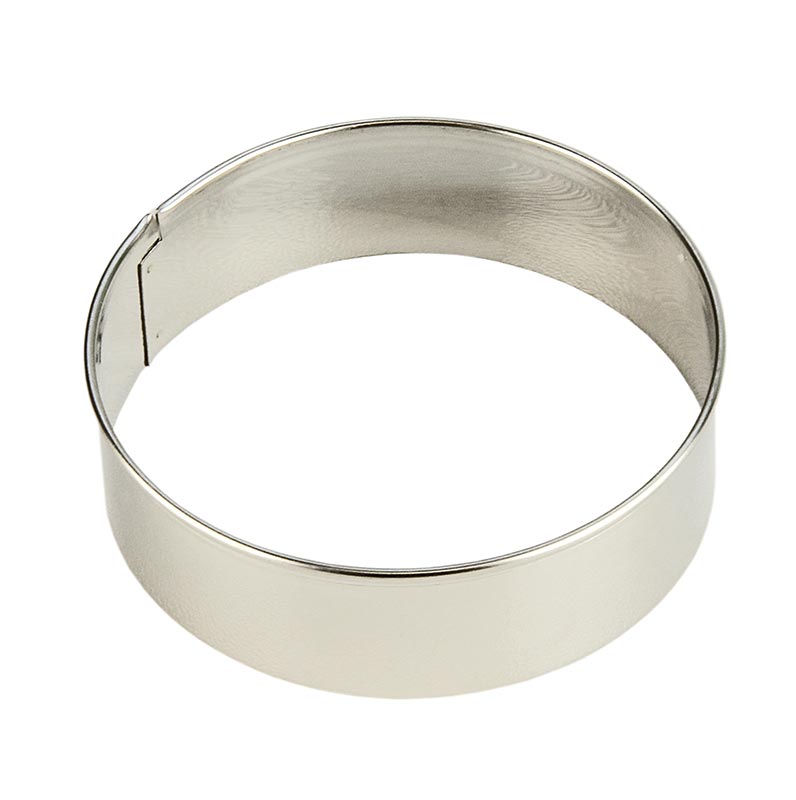 Emporte-pièce en acier inoxydable de haute qualité, ø 8cm, 2,5cm de haut, 0,3mm d'épaisseur, résistant au lave-vaisselle Stable et durable