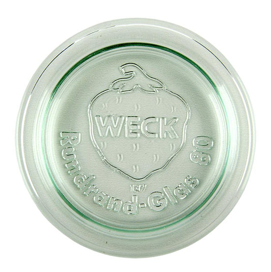 Couvercle en verre en or pour les bocaux à l'anglaise et les bocaux en forme de tige de Weck, 80mm, 1 pièce