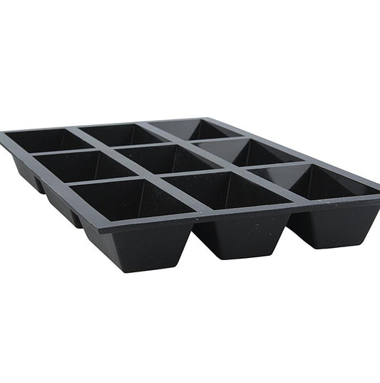 Moule à pâtisserie deBUYER Moul'flex, 9 moules à cake rectangulaires, 3 x 8 cm, hauteur 3 cm, 17,5 x 30 cm, 1 pièce | Non alimentaire / Quincaillerie / Accessoires pour barbecue | thungourmet