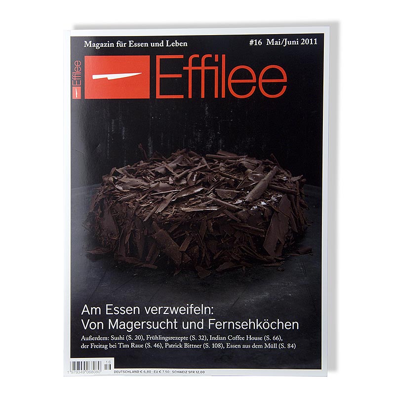 La couverture du 16e numéro du magazine Effilee - Magazine de l'alimentation et de la vie, présente une riche sélection de plats délicieux, d'ingrédients et d'histoires culinaires qui reflètent la passion pour la gastronomie et la culture culinaire.