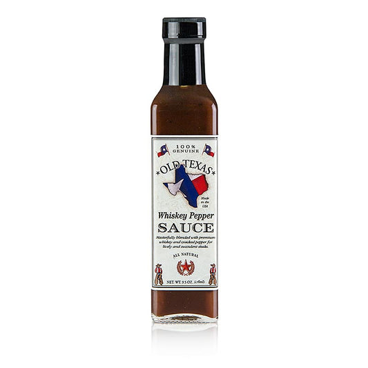 Old Texas - Sauce pour steak au whisky et au poivre, 250 ml