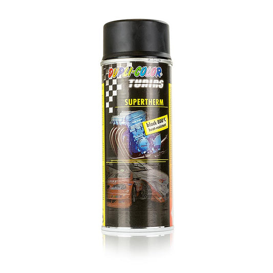 Spray de peinture haute température en noir, 400 ml, convient pour la peinture extérieure des smokers