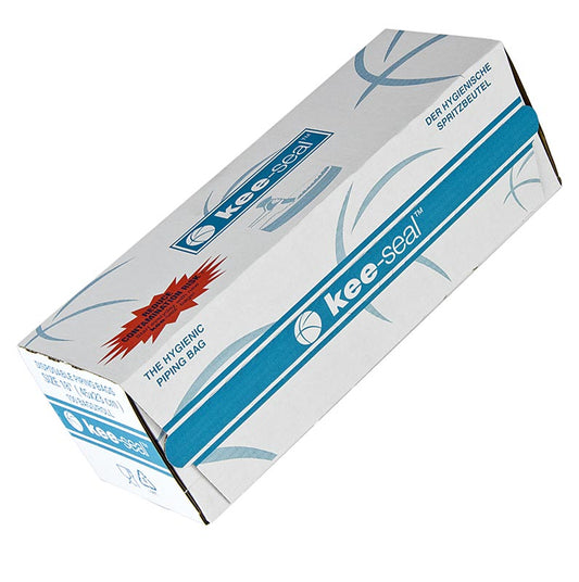 Poches à douille, jetables, 45cm, Kee-Seal, lisses, distributeur, 100 pces