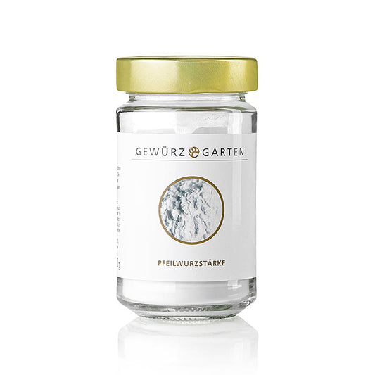 Amidon d'arrow-root, 120 g - liant pour sauces et soupes claires, goût neutre Idéal pour les pâtisseries fines, obtenu à partir de plantes tropicales maranta