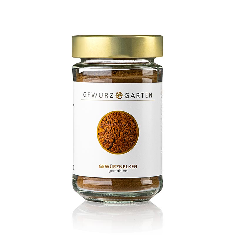 Clous de girofle moulus, goût aromatique, brûlant et piquant, utilisés comme ingrédient d'assaisonnement pour les saucisses, les pâtés, les desserts et le vin chaud.