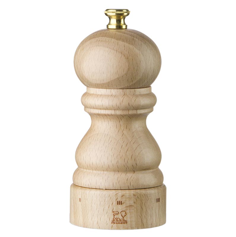 Moulin à poivre PARIS U'SELECT de Peugeot, hauteur 12cm, réglable, hêtre naturel