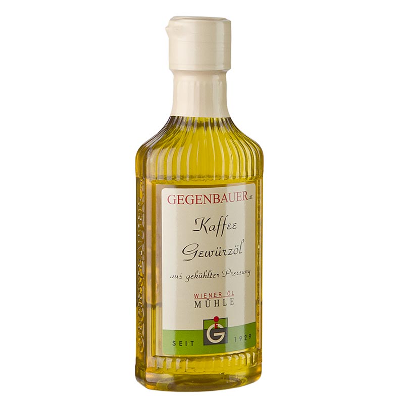 Huile épicée au café, avec huile de graines de tournesol, 250 ml - Huile de qualité supérieure, pressée à froid, à base de graines de tournesol et de café, parfaite pour affiner les salades, les pâtes, le poisson et les plats de viande, ainsi que pour faire revenir et affiner les soupes et les légumes cuits