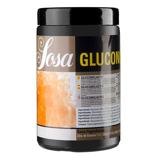 Gluconolactate soluble à froid (gluconate et lactate de calcium) pour la production de sphères inversées (bulles) avec une sensation en bouche et une mâche améliorées, idéales pour les aliments à teneur élevée en calcium comme la feta ou la mozzarella.