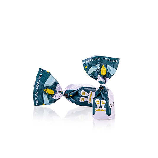 Tartuflanghe Mini chocolats aux truffes - Dulcis Tuber, truffes d'été, env. 7g, beige, 1 kg - Des noisettes du Piémont de qualité supérieure, du chocolat blanc et de véritables truffes noires d'été s'unissent pour créer une séduisante création Tartuflanghe Idéal comme idée de cadeau !