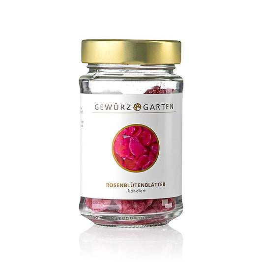 Pétales de rose confits, parfaits pour décorer les desserts et les pâtisseries