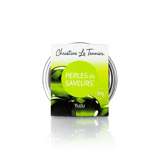 Caviar de fruits Yuzu, taille des perles 5mm, sphères, Les Perles, 50 g - Préparation culinaire d'avant-garde et moléculaire prête à l'emploi : les perles sphériques de cocktail de fruits sont des billes de 5 mm entourées d'une fine membrane Remplies à l'intérieur d'un délicieux jus de fruits, elles créent des effets surprenants lorsqu'elles éclatent sur le palais Pour accompagner les vins mousseux, les proseccos, les cocktails ou pour décorer les plats sucrés et salés