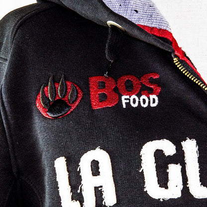 EDITION BOS FOOD Veste à capuche La Guajiro, noir/rouge, hommes taille 4XL, 1 pc