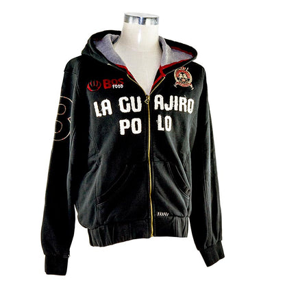 EDITION BOS FOOD Veste à capuche La Guajiro, noir/rouge, femmes taille M, 1 pc