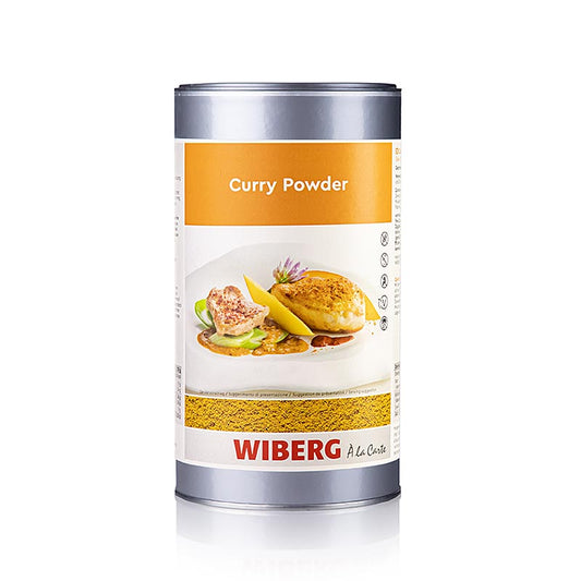 Wiberg Curry Powder, mélange d'épices, 560 g - goût légèrement épicé, aromatique, fruité et équilibré, idéal pour les salades, soupes, sauces, volailles, viandes, poissons, légumes, plats de pâtes et de riz de l'entreprise familiale WIBERG riche en traditions