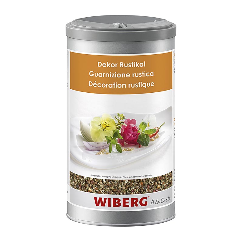 Mélange d'épices Décor-Rustique Wiberg, au goût intense de poivre et de coriandre, fruité de paprika et d'oignon, idéal pour accompagner différents plats et garnitures, fabriqué avec plus de goût, de soin et de savoir-faire