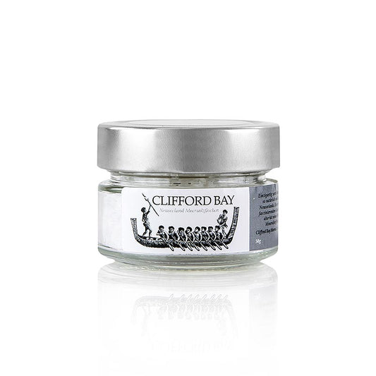 Flocons de sel marin de Nouvelle-Zélande, 50 g - consistance fine et délicate et goût doux, riche en minéraux et oligo-éléments essentiels, sans additifs chimiques, idéal pour rehausser les plats raffinés